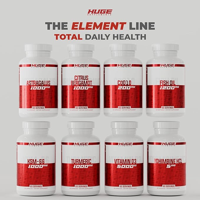 Huge Supplements CoQ10, 200mg Coenzyme Q10 (60 Capsules)