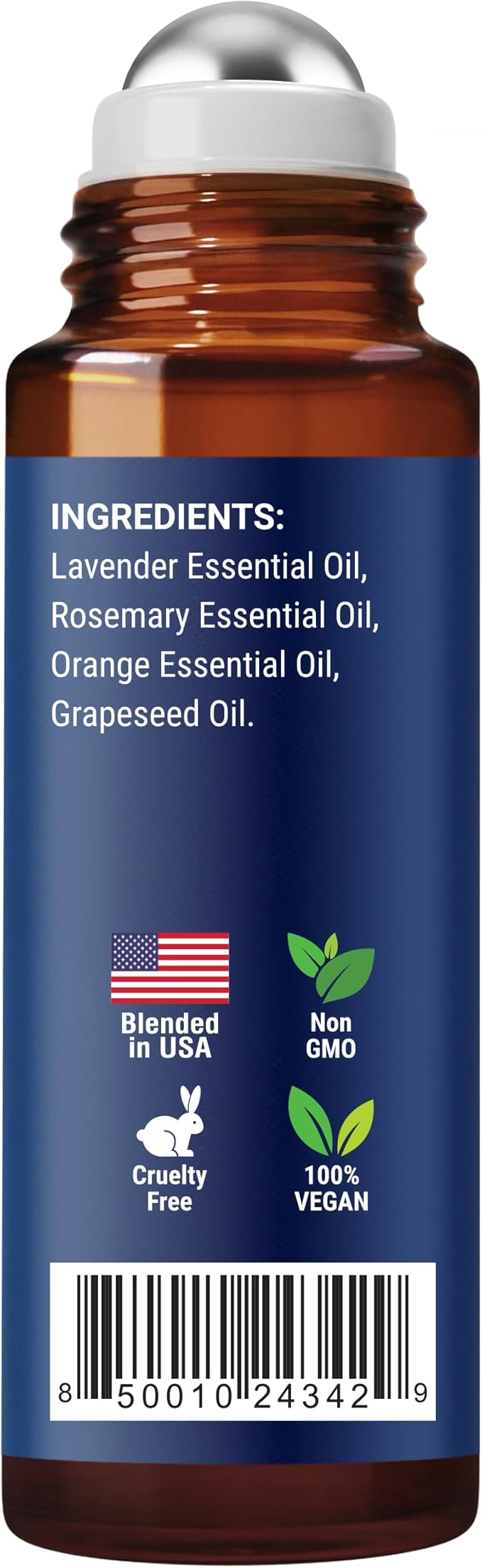 Zen Sleep Essential Oil Roll-On 10 ml - Calming Blend for Serenity & Deep Sleep - Easy-to-Use Roller Ball - Nexon Botanics