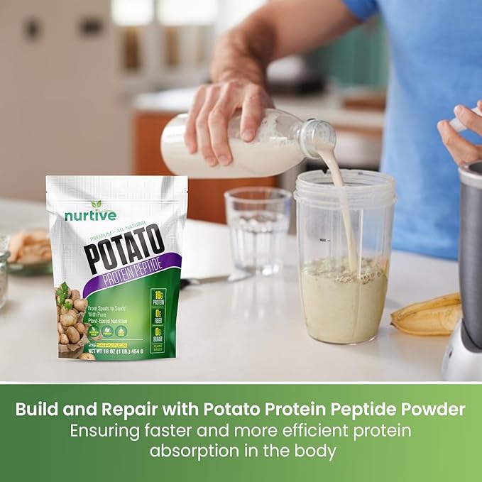 Potato Protein Peptide Powder 26 Servings (16 oz 454g)