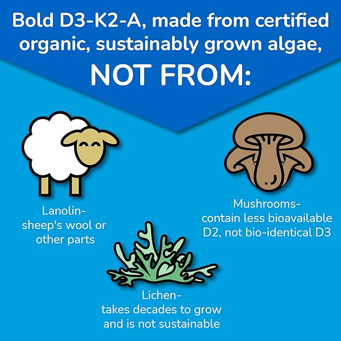 D3-K2-A, Liquid Vitamin Complex, Vegan Vitamin D3 from K2 (MK7) (MK7) and 1 FL (30mL)