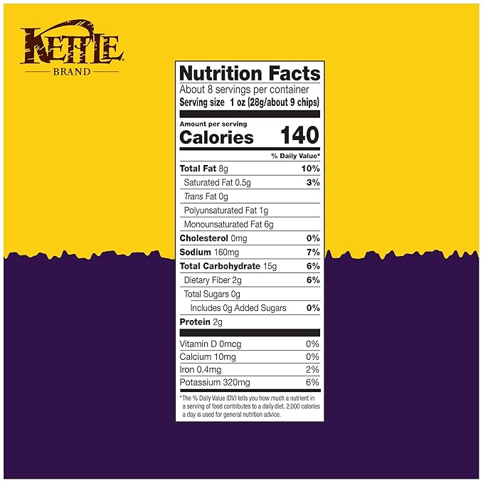 Kettle Brand, Truffles Sea salt Chips, 8.5oz