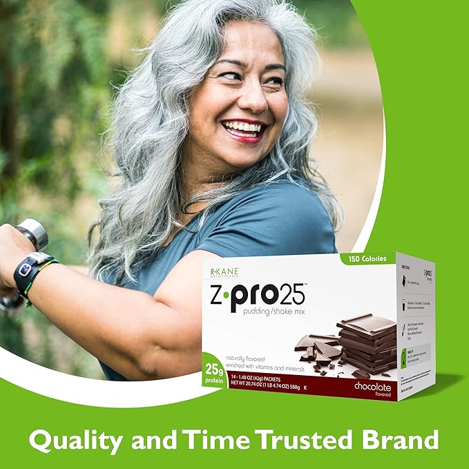 Z-Pro Chocolate Protein Drink Mix 25g Protein 14 Packets- ZPro25
