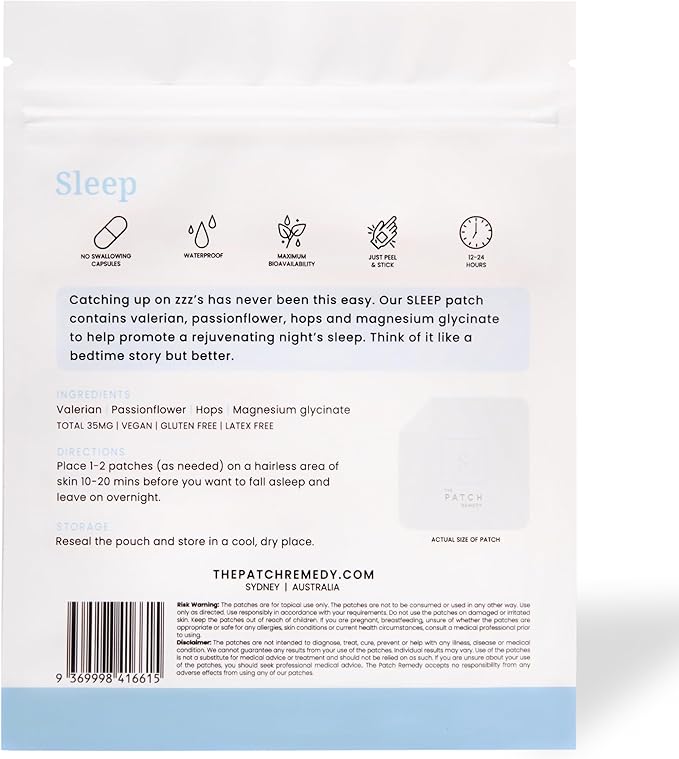 The Patch Remedy Original Sleep Patches 30 Topical
