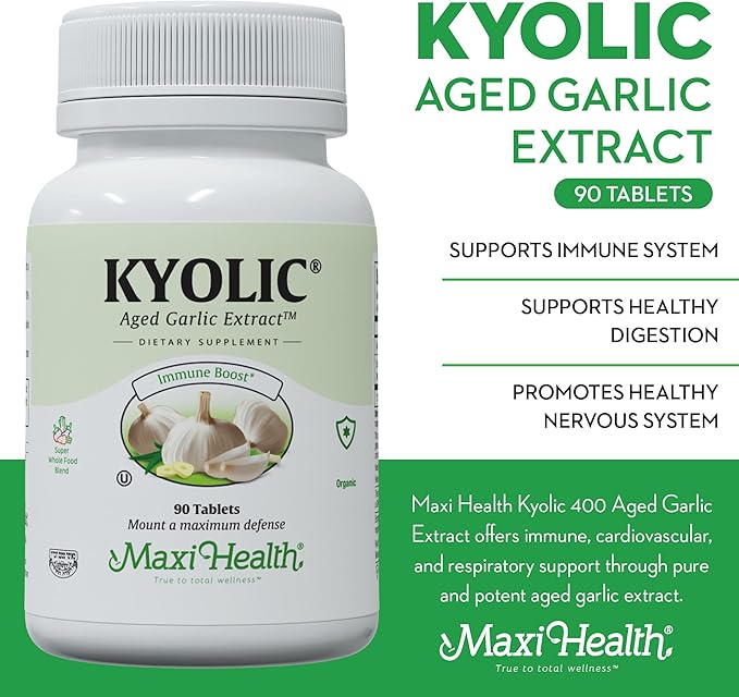 Maxi Health Kyolic Organic Garlic Supplement (90 Count)