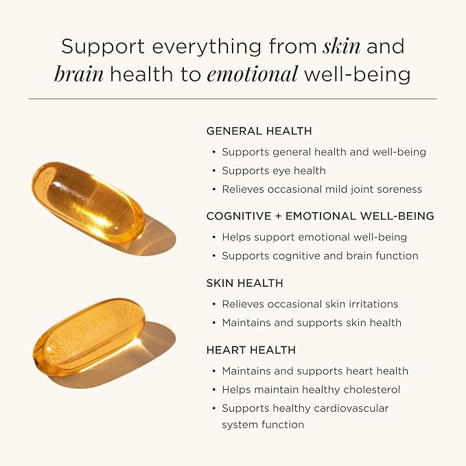 JSHealth High Strength Fish Oil Supplements 3 Fish 3 Supplement, 120 Capsules