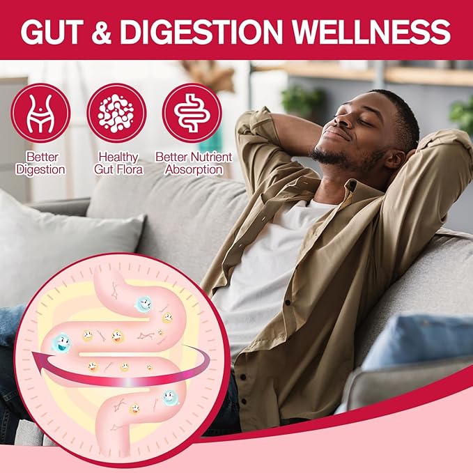 9-in-1 Probiotic Fiber Gummies for Adults & Teens 16G Fiber per Serving, Psyllium Fiber Supplement with 5 Billion CFU Bacillus Coagulans, Inulin, ACV for Digestive, Gut & Immune Wellness - 2 Bottles