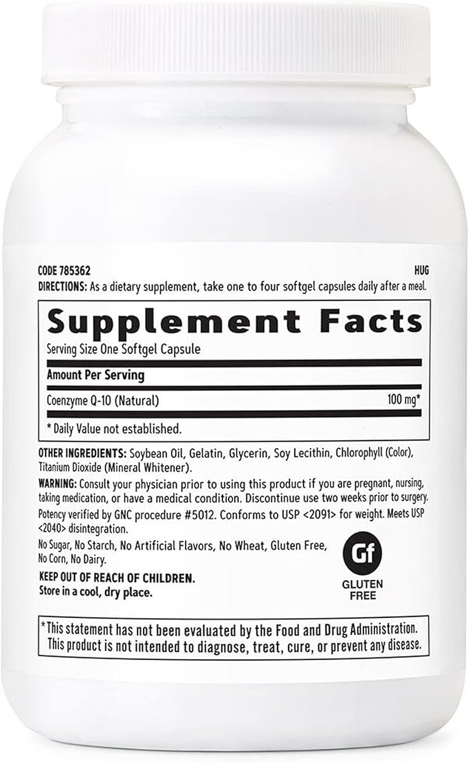 GNC CoQ-10 100mg 120 Count
