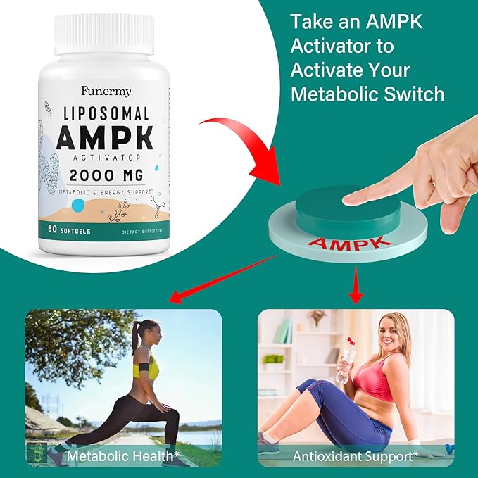 Liposomal AMPK Activator 2000 mg 6-in-1 AMPK 600 Softgels