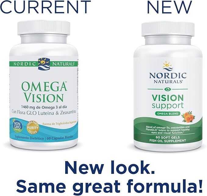 Nordic Naturals Omega Vision, Lemon 60 Soft 30 servings