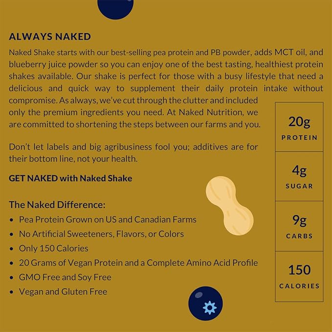 NAKED Shake - Peanut Butter Blueberry 30 Servings