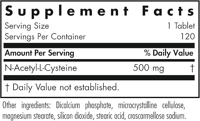 Allergy Research Group NAC Supplement 120 Count