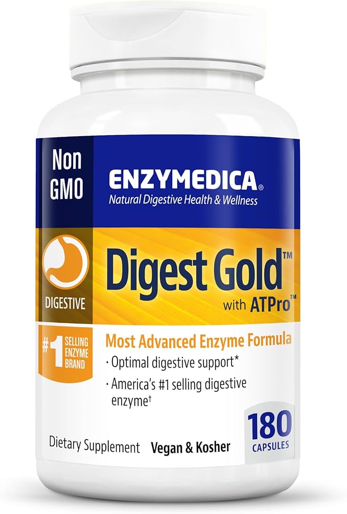 Enzymedica Digest Gold + ATPro, Maximum 180 Count