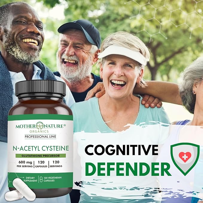 N-Acetyl Cysteine (NAC) Supplement 600mg Capsules 120 Count,