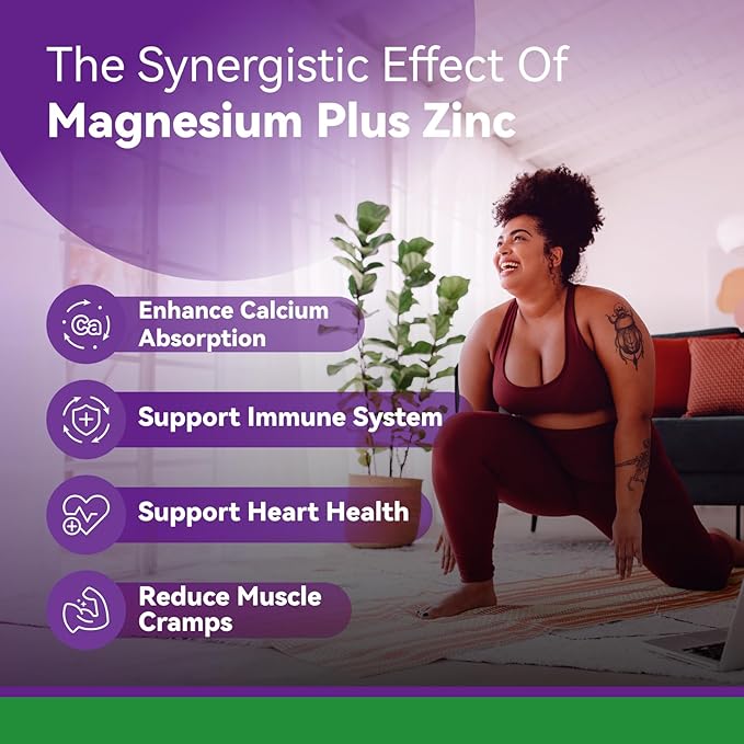 Magnesium Glycinate - Magnesium Supplement D3 for 90 Vegetarian