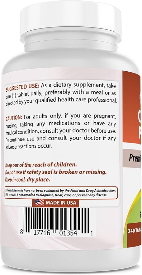 Best Naturals Chromium Picolinate 200 mcg 240 Tablets (240 Count (Pack of 3))