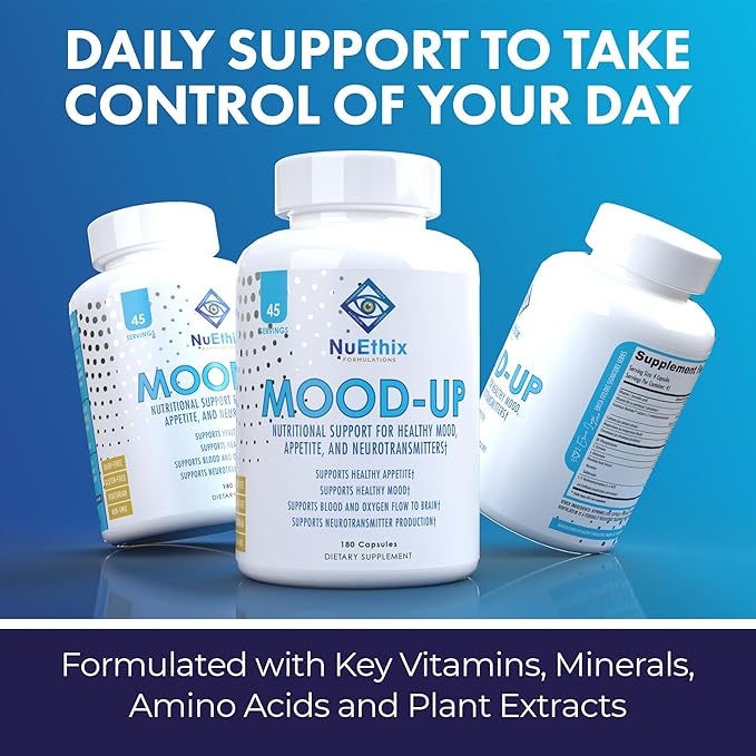 NuEthix Formulations Mood-Up 5-HTP, Rhodiola 180 Capsules