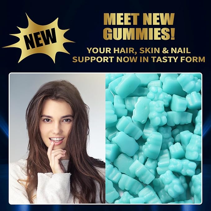 Biotin Collagen Gummies – Hair Skin B1, B2, B2, B3, B3, B6, B6, B7, B7, Collagen, 60 Gummy