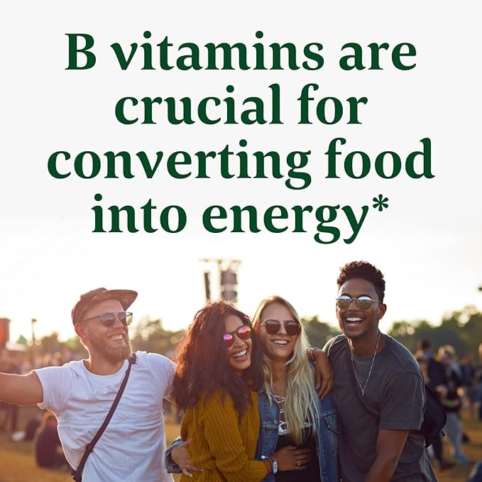 MegaFood Balanced B Complex 8 B B6, Vitamin B12, Folate, 30 Tabs