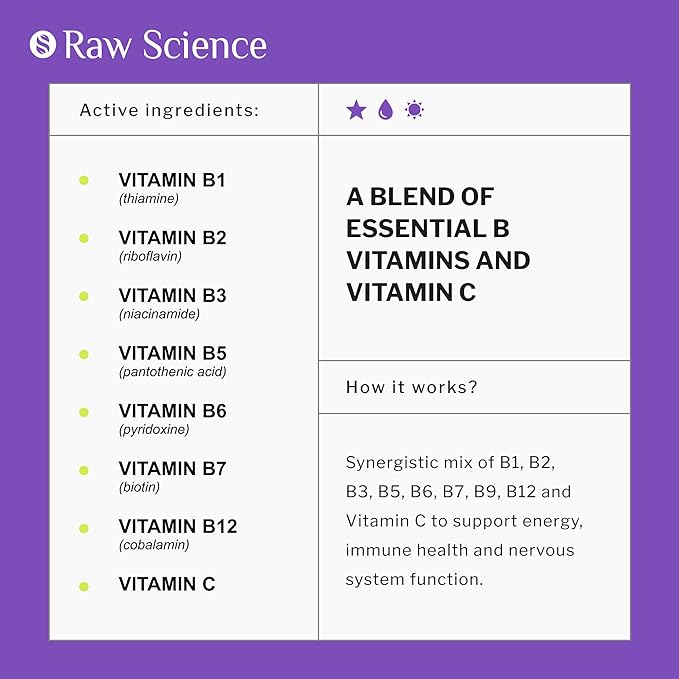 Vitamin B-Complex Capsules B1 B2 B2 B3 B3 B5 B5 B6 B6 B7 B7 B9 B9 B12, B12, Biotin, 60 Capsules