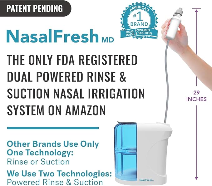 NASALFRESH MD - Dual Powered Nasal -60 Saline 2 Nose