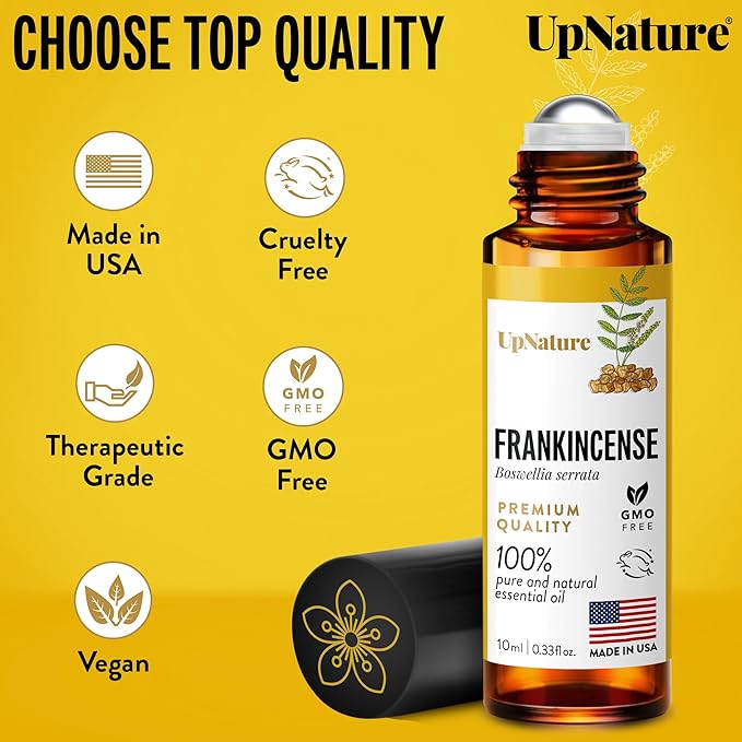 UpNature Frankincense Essential Oil Roll On 100% Pure