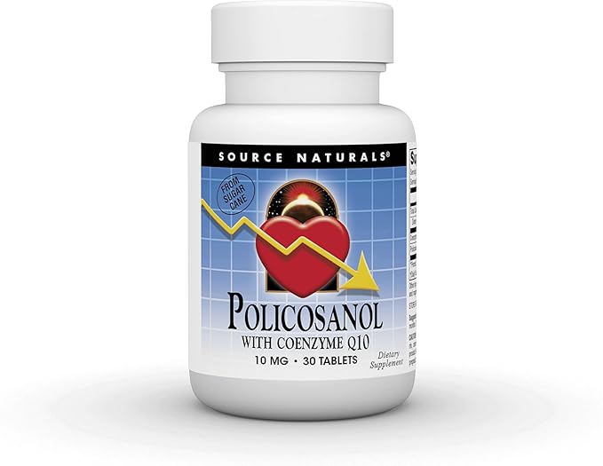Source Natruals Policosanol with Coenzyme Q10, 10 Mg 30 Tablets