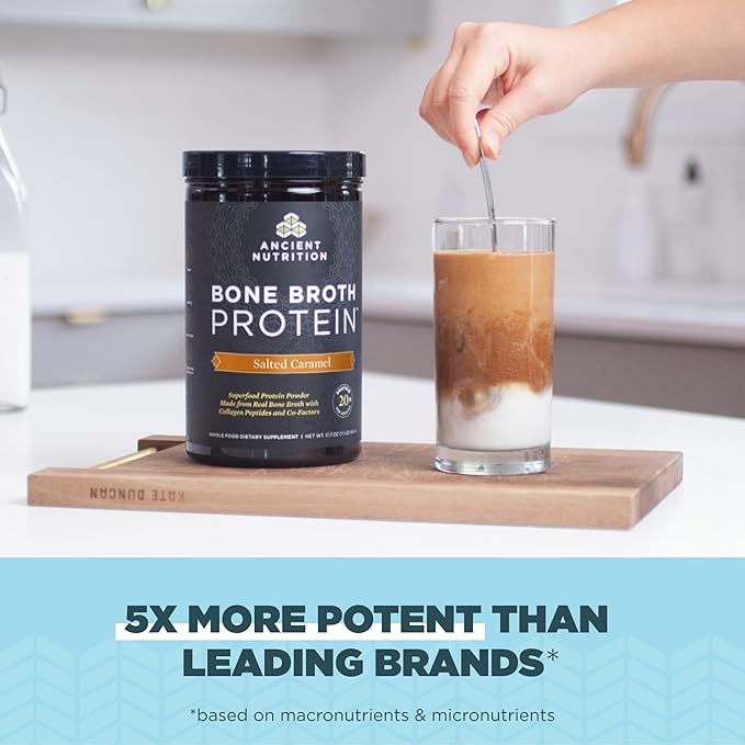 Bone Broth Protein Powder by Ancient 19g Protein 20 Servings