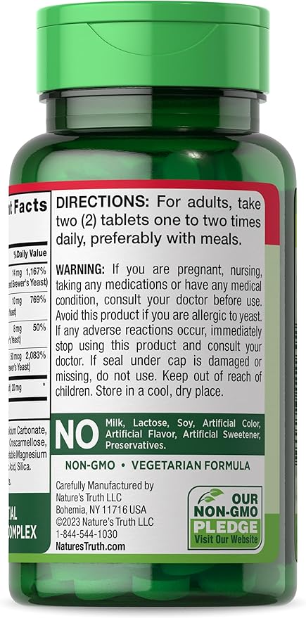 Nature's Truth Vitamin B Complex B12 | 165 Tablets