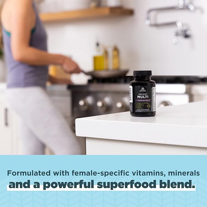 Multivitamin for Women by Ancient Nutrition, K2, Folate 30ct