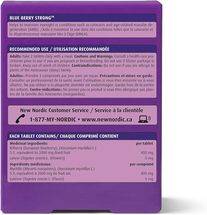 NEW NORDIC Blue Berry Eye Vitamin 60 Tablets 1)