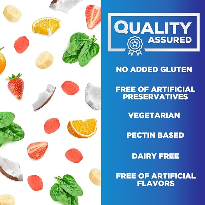 Super B Complex Gummies with Vitamin B6, Folic B12, Biotin, 60 Gummies