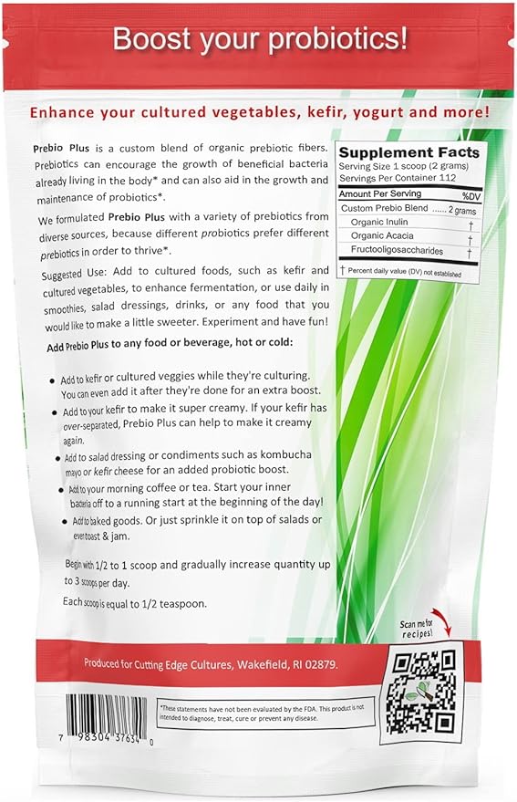 Prebio Plus Prebiotic Fiber Powder Best 8 oz
