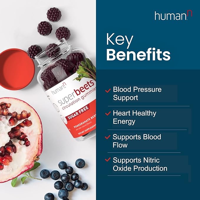 humanN SuperBeets Circulation Gummies 60 Count