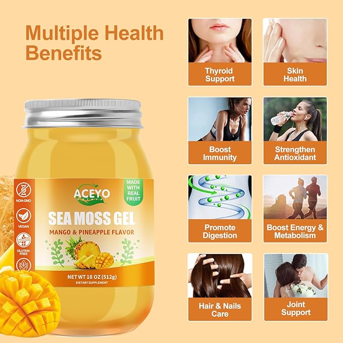 (18 OZ) Irish Sea Moss Gel 102 Vitamins