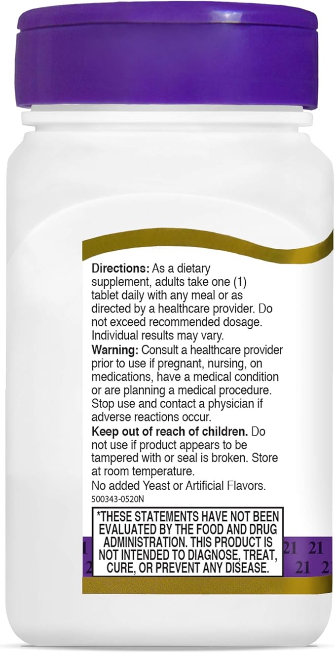 21st Century Lutein 10 mg Tablets, 60 Count