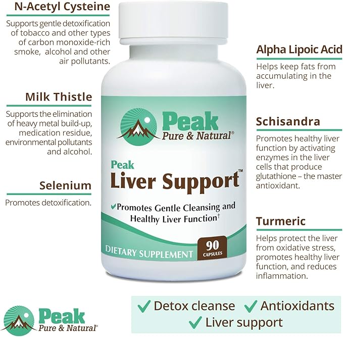 Peak Pure & Natural Peak Liver 90 Capsules