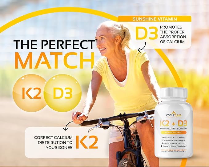 Vitamin D3 5000 IU with Vitamin K2 (MK7) (MK7) Supplement K2 D3 D3 Complex 5000 IU D3 & 90 mcg K2 mk7-60 mk7-60 Count