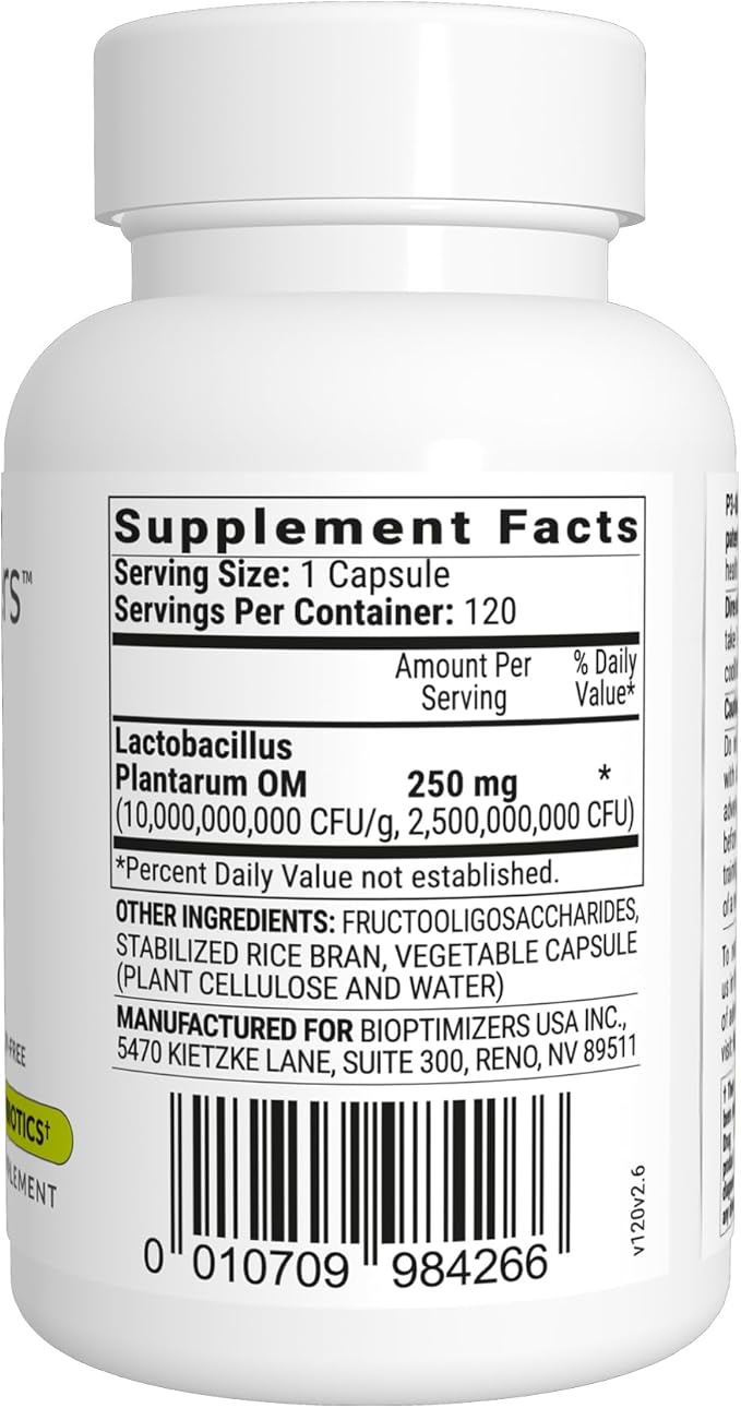 BiOptimizers P3-OM Proteolytic Prebiotics & Probiotics (120 Vegan