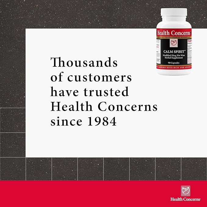 Health Concerns Calm Spirit - Calm Aid Supplements for Men & Women - Supports Heart Yin - 90 Capsules