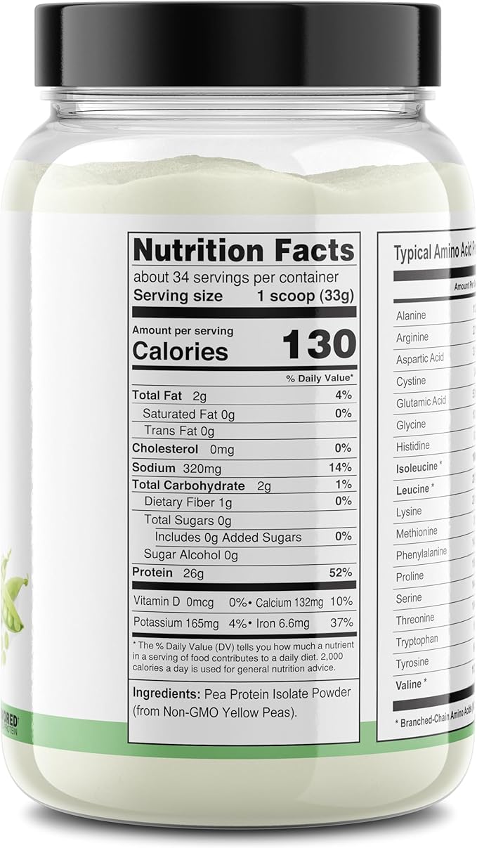 It's Just! Pea Protein Isolate, Plant 2.5 Pound 1))