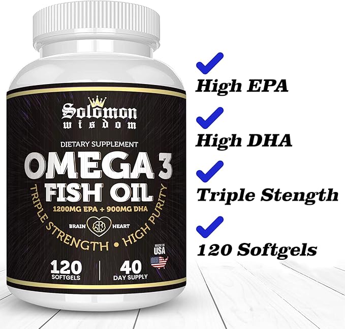 Omega 3 Fish Oil 120 Soft 1200mg & 900mg -