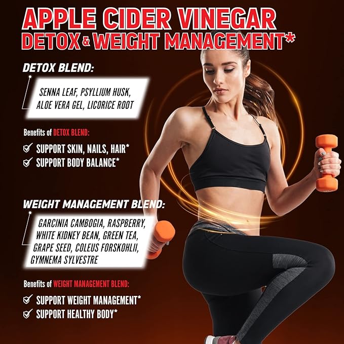 Zolotus 14x Strength Apple Cider Vinegar 14500mg, with (60 Caps)