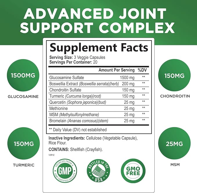 Glucosamine Chondroitin MSM Complex 60 Capsules
