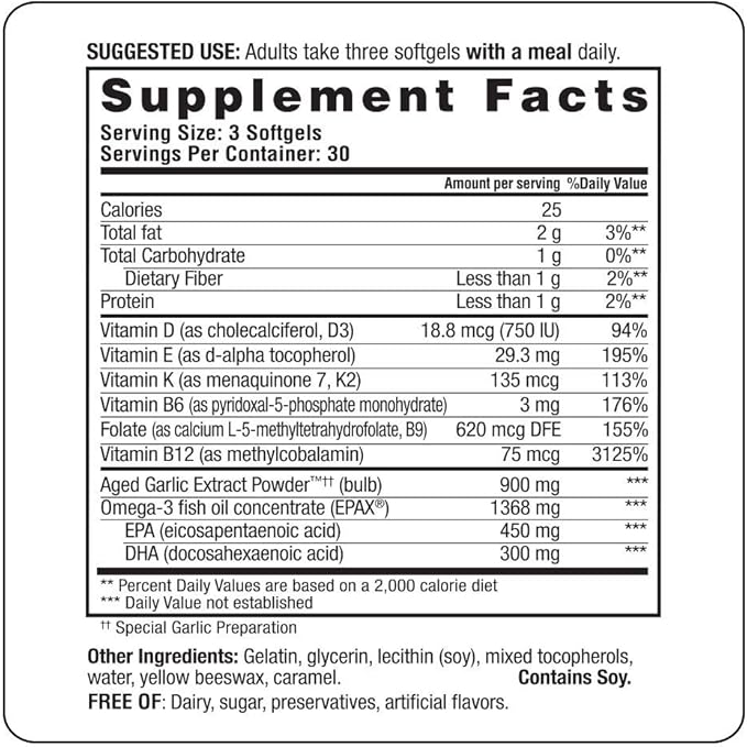 Kyolic Omeg-AGE, Heart, Bone & Immune 90 Count
