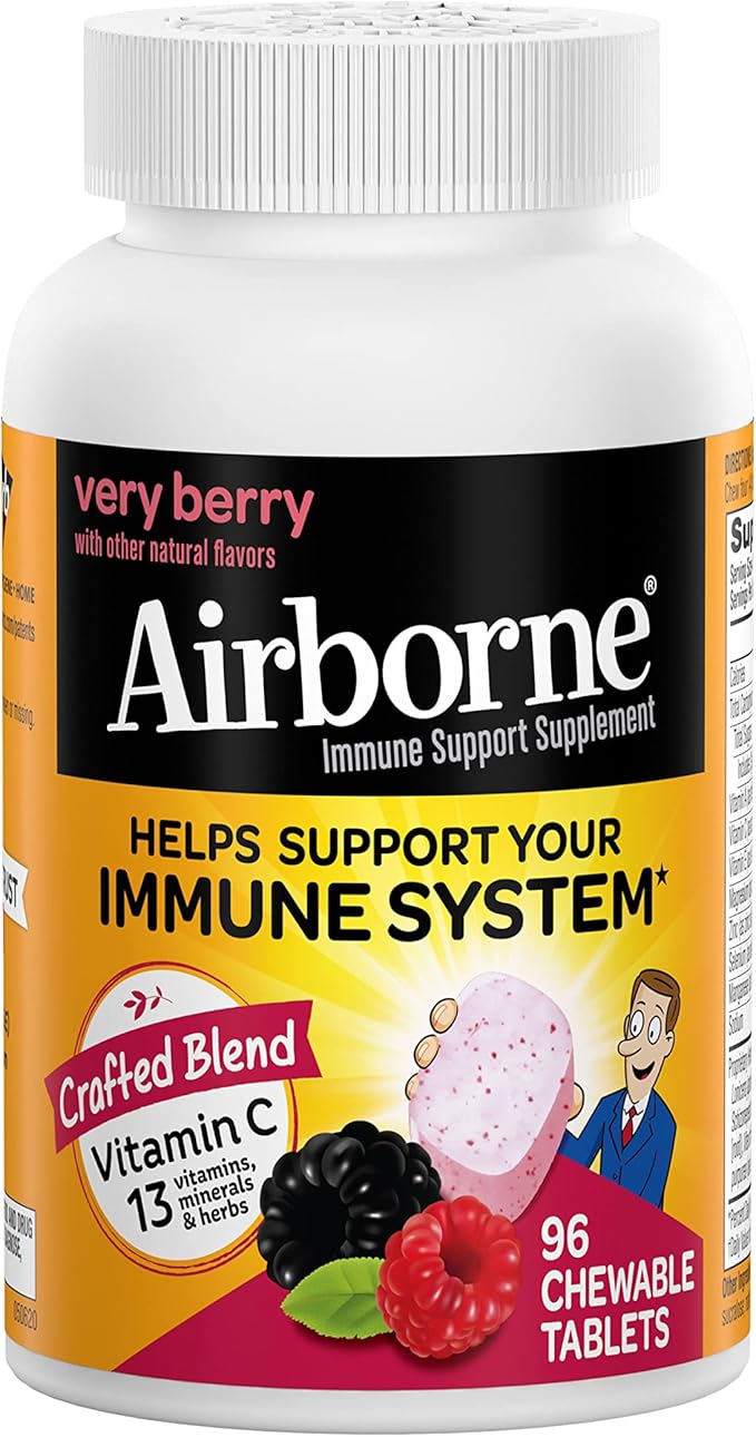Airborne 1000mg Vitamin C Chewable Tablets 96 Chewable