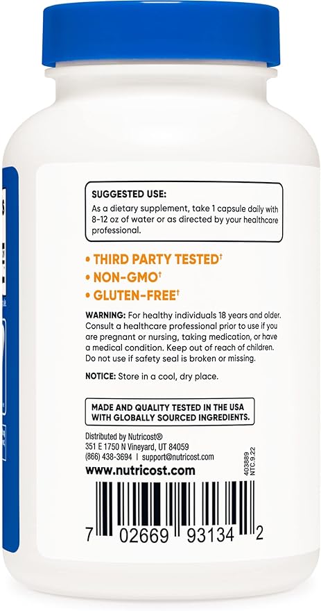 Nutricost 5-HTP 100mg, 240 Vegetarian Capsules (5-Hydroxytryptophan)