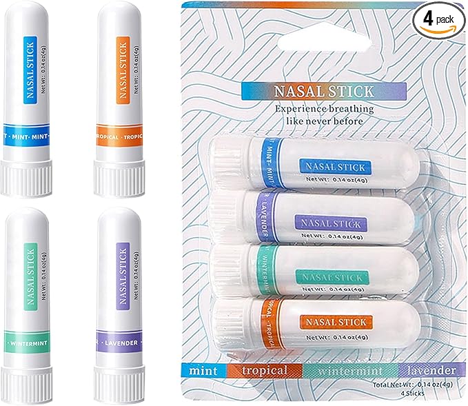Nasal Stick (4 Pack), Portable Nasal