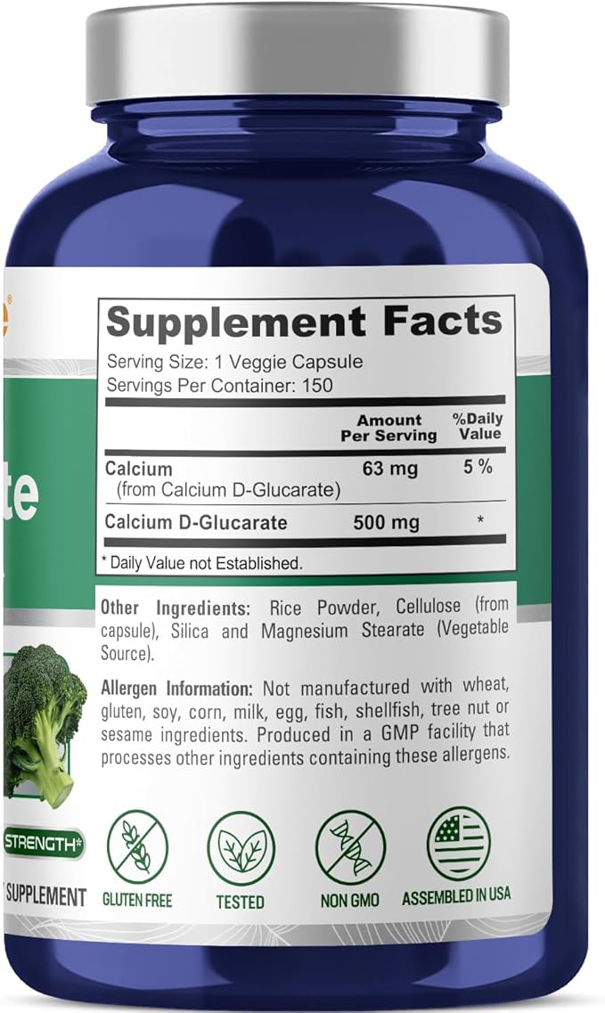 NusaPure Calcium D-Glucarate 500 mg 150