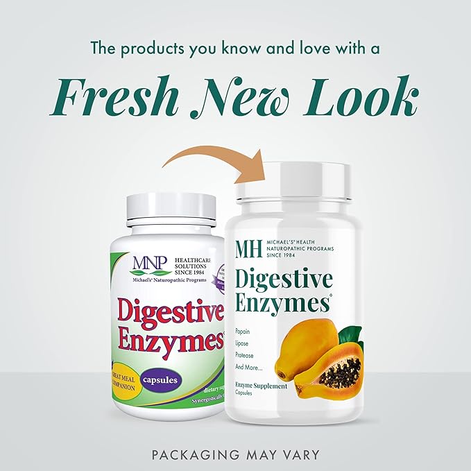 MICHAEL'S Health Naturopathic Programs Digestive Enzymes 180 Capsules 60 Servings