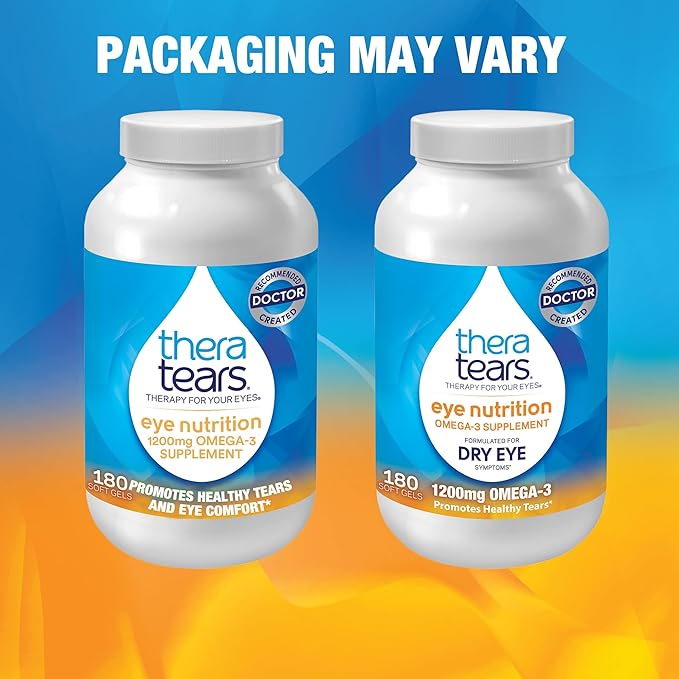 TheraTears 1200mg Omega 3 Supplement 180 Count
